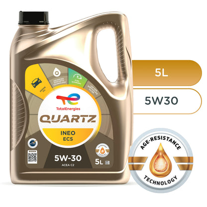 Total Quartz Ineo ECS 5W-30 Motorenöl, 5 Liter, ACEA C2