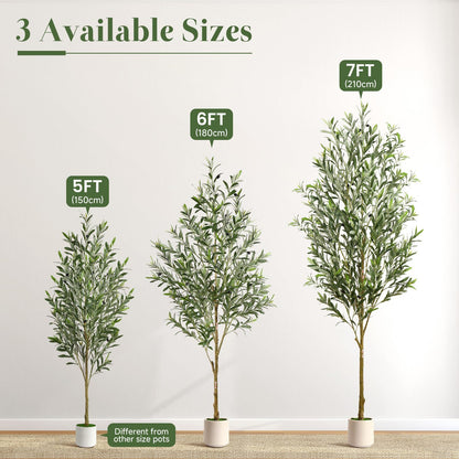 Alupssuc Künstlicher Olivenbaum Kunstpflanze Gross – 180cm