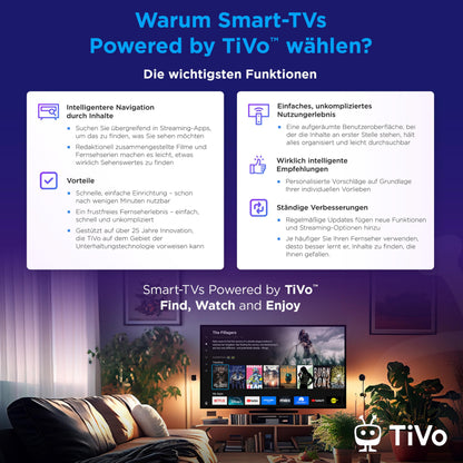 TELEFUNKEN Smart TV Fernseher - 24 Zoll XH24TO550S