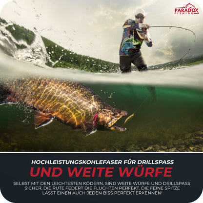 Paradox Fishing Trout Series X UL-Ruten Set - 1.85m 1-4g mit Rolle