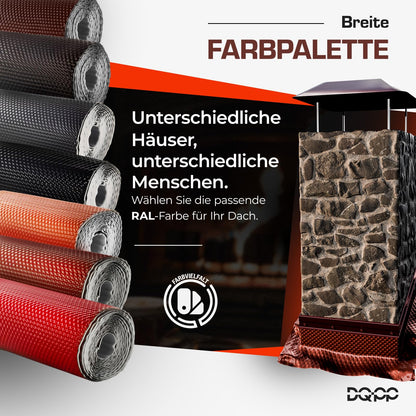 DQ-PP Wandanschlussband Aluminium Butyl 5m x 300mm Graphit RAL 7016