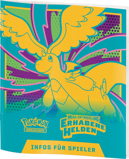 Pokémon Sammelkarten Top-Trainer-Box Mega-Entwicklung Erhabene Helden