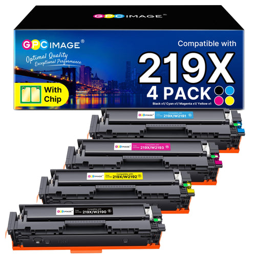 HP Color LaserJet Pro 219X Toner Set 4-farbig – Kompatibel mit Chip