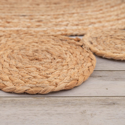 Paco Home Teppich Rund Jute Boho Wohnzimmer - 200 cm Natur 2