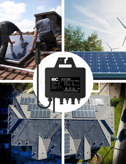 RC Mikro-Wechselrichter 800W Solar Wechselrichter MPPT WiFi