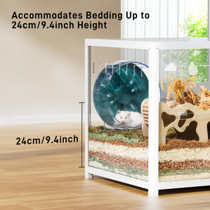 BUCATSTATE Hamsterkäfig Metall 2.0 Nagerkäfig Weiss 100x50 cm
