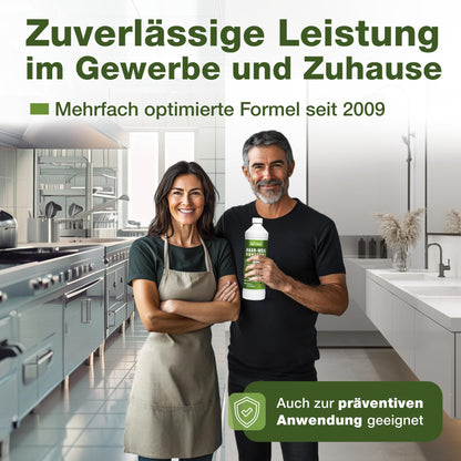 bio-chem Haar-Weg Abflussfrei Abflussreiniger - Extra Stark 4x 1L