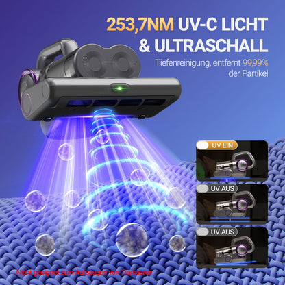 FEPPO Matratzen Milbensauger – Kabelgebunden mit UV-C & Wärme