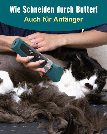 oneisall Katzenschermaschine leise, 5 Geschwindigkeiten, Grün