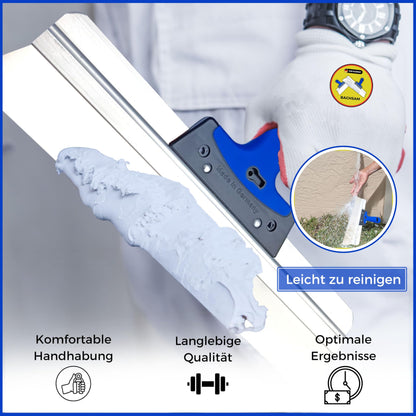 BACHSAM® Flächenspachtel Set – 25, 40, 60cm Trockenbau Werkzeug