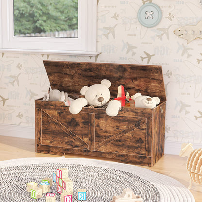 HOOBRO Sitzbank mit Stauraum Truhenbank EBF772CW01 Dunkelbraun