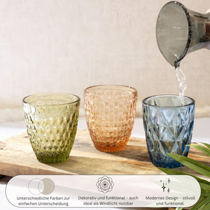 Sänger Porto Trinkgläser-Set, 6-teilig, mehrfarbig, 310 ml