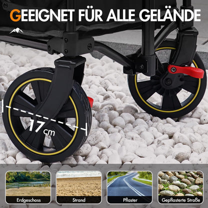 Portal faltbarer XXL Bollerwagen - 120kg Belastbarkeit