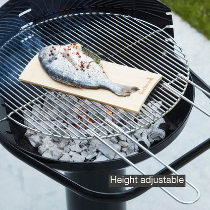 Barbecook Loewy 50 Holzkohlegrill mit Windschutz Schwarz