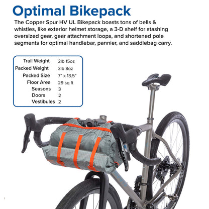 Big Agnes Copper Spur HV UL2 Bikepack Zelt - grau