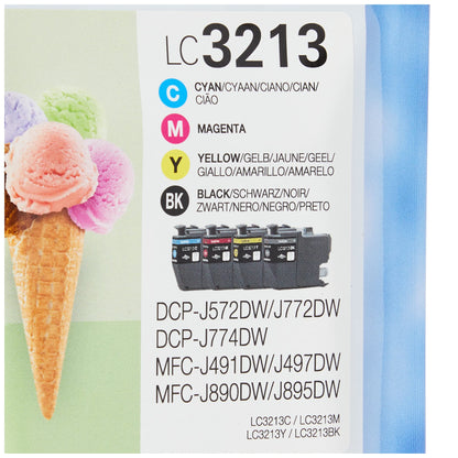 Brother LC3213VAL Tintenpatronen Set Schwarz, Cyan, Magenta, Gelb