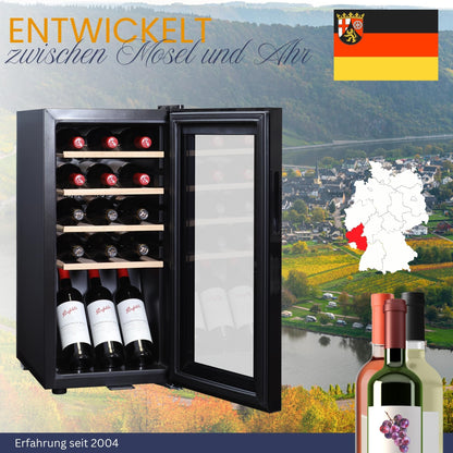 Sommertal WK 50 Weinkühlschrank - 15 Flaschen, Glastür
