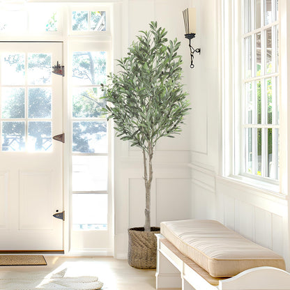 Oc'leaf Grosser Künstlicher Olivenbaum im Topf - 180cm