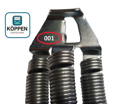 Hörmann 3-fach Zugfederpaket Nr. 001 für Schwingtore - Sparset