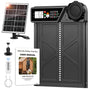 MASTERFUN Automatische Hühnerklappe Solar mit Timer und Display aus Aluminium