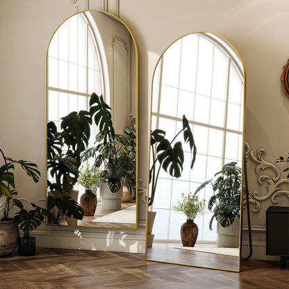 Lopekuty Ganzkörperspiegel 180 x 66 cm, Standspiegel in Bogenform