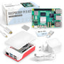 Raspberry Pi 5 8GB Starter-Kit - 128GB Edition. Grüner Einplatinencomputer im Gehäuse, ideal für DIY-Projekte und als Mini-PC.