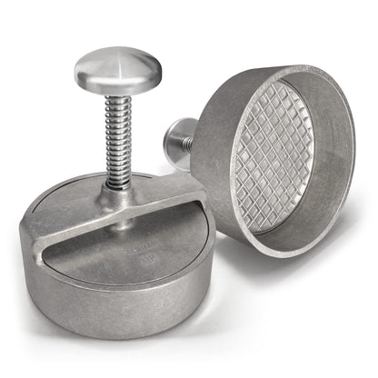Adelmann XL Profi-Burgerpresse, Aluguss, Ø 125 mm, Patty-Auswerfer