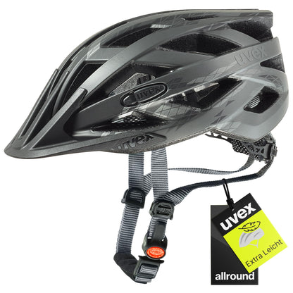 uvex i-vo cc Allround-Helm Unisex Black-Smoke matt 56-60 cm, Inmould-Helm mit 24 Belüftungskanälen