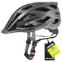 uvex i-vo cc Allround-Helm Unisex Black-Smoke matt 56-60 cm, Inmould-Helm mit 24 Belüftungskanälen