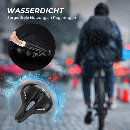 YOUNGDO Gel-Fahrradsattel, ergonomisch, mit wasserdichter Abdeckung