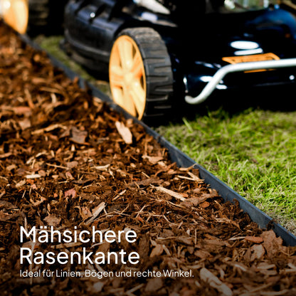 UNIGARDIA ECO Rasenkante aus recyceltem Kunststoff, 18 m, 78 mm