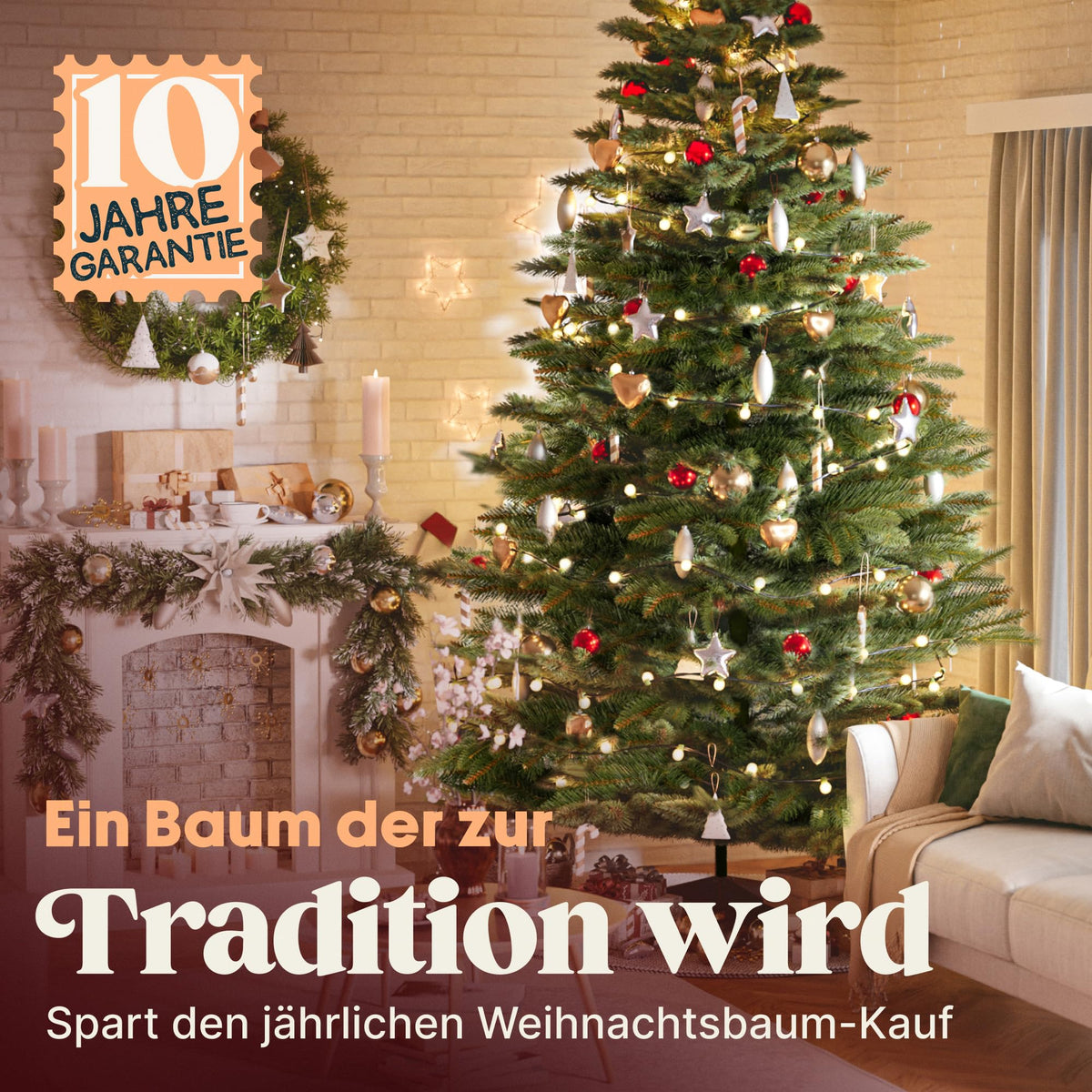 Pure Living Künstlicher Weihnachtsbaum 250 cm –