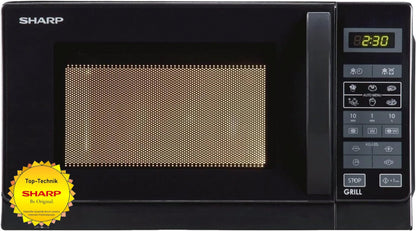 Sharp Mikrowelle R642BKW Grill 20L - Schwarz