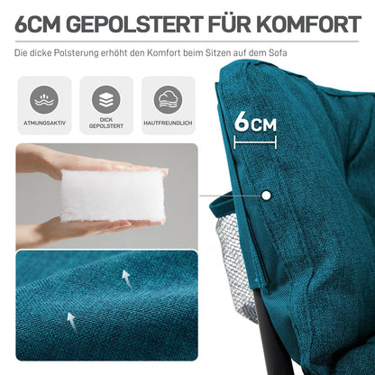 EVER ADVANCED Campingsofa Faltbar 2-Sitzer XXL - Grün