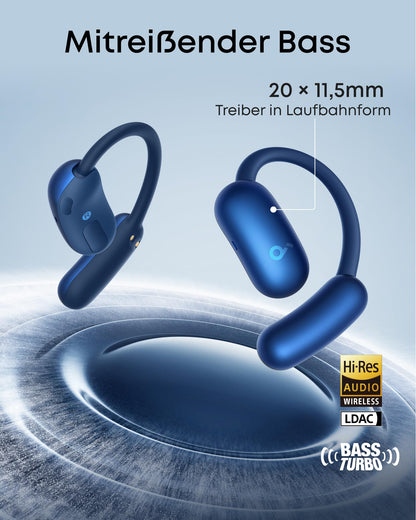 soundcore AeroFit 2 Open-Ear Kopfhörer mit Hi-Res Audio und 42h Akku