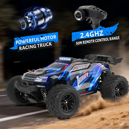 BAZADER RC Auto 1:18 ferngesteuert, 4WD Offroad, 40 km/h, 2 Akkus