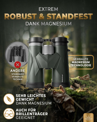 Weidenberger 12x42 Fernglas Outdoor Wasserdicht - Grün