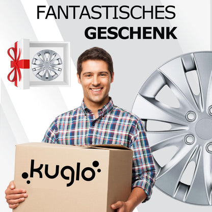 Kuglo Stormer Radkappen 15 Zoll Silber, 4er-Set für Stahlfelgen