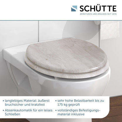 SCHÜTTE LIGHTWOOD WC-Sitz aus Holz mit Absenkautomatik