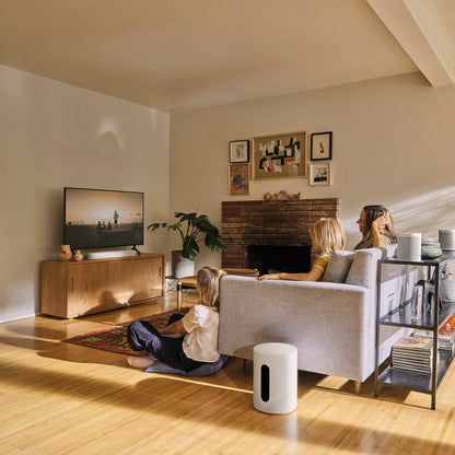 Sonos Sub Mini WLAN Subwoofer für tiefen Bass - Weiss