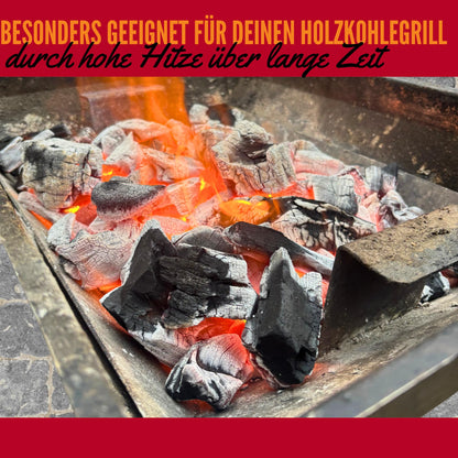 BlackSellig Steakhouse Grillkohle Quebracho Blanco Holzkohle 20 kg