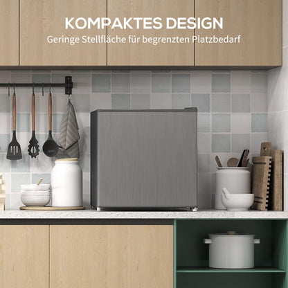HOMCOM Mini-Gefrierschrank freistehend 35 Liter - Grau