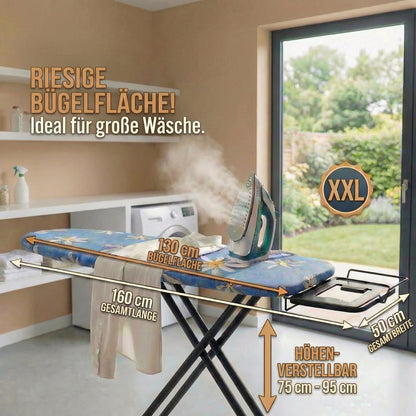 Vieira Home Maxi Light Bügelbrett für Dampfbügelstation 130 x 48 cm
