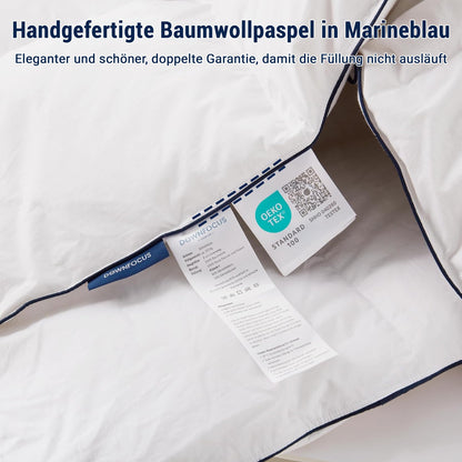 DOWNFOCUS Komfort Bettdecke Daunendecke - 135x200 cm Weiss