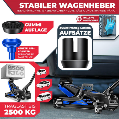 MASKO Rangierwagenheber hydraulisch 2.5T - Flache Bauhöhe