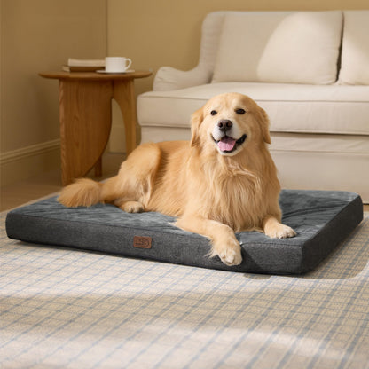 BEDSURE Orthopädisches Hundebett grosse Hunde 104x74 cm dunkelgrau