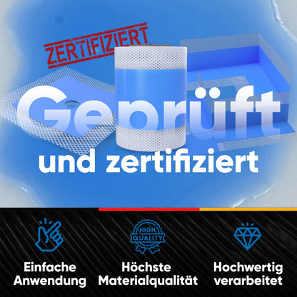 Bauhandel24 Flüssigfolie Abdichtungsset Bad Dusche - 14kg Komplett