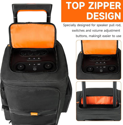 LEFOR·Z Tragetasche für JBL PartyBox Stage 320 / 310, Schwarz-Orange