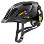 uvex Quatro cc MIPS MTB-Helm, black matt, 56-61 cm, Fahrradhelm mit verstellbarem Visier
