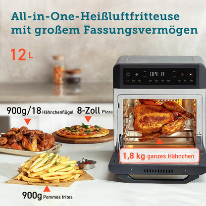 COSORI Heissluftfritteuse 12L XXL – Airfryer mit Sichtfenster